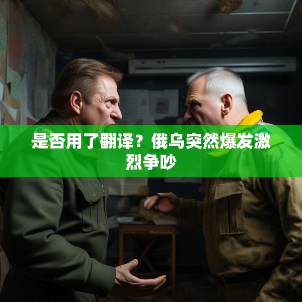 是否用了翻译？俄乌突然爆发激烈争吵