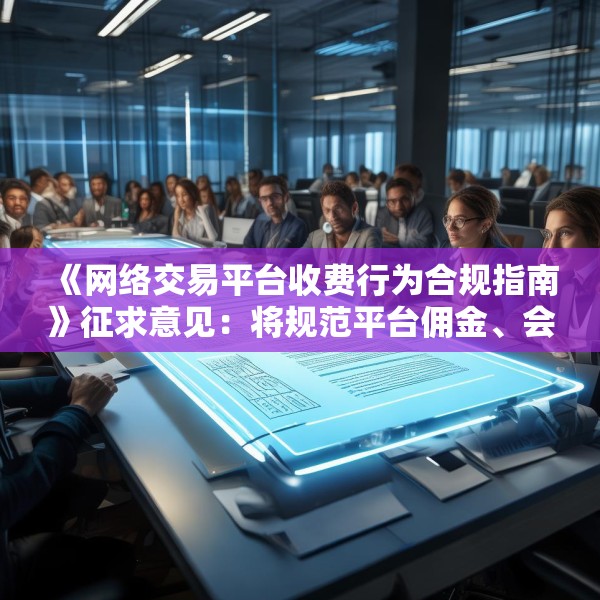 《网络交易平台收费行为合规指南》征求意见：将规范平台佣金、会员费等收费行为