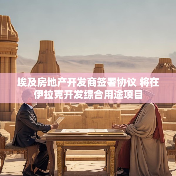 埃及房地产开发商签署协议 将在伊拉克开发综合用途项目