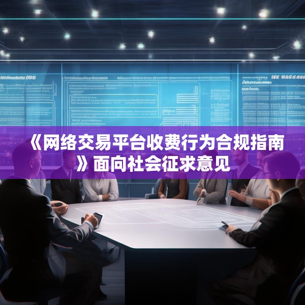 《网络交易平台收费行为合规指南》面向社会征求意见