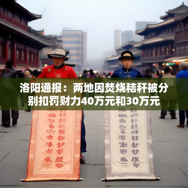 洛阳通报：两地因焚烧秸秆被分别扣罚财力40万元和30万元