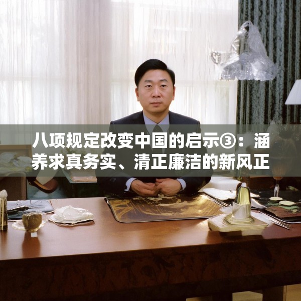 八项规定改变中国的启示③：涵养求真务实、清正廉洁的新风正气