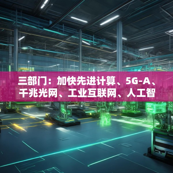 三部门：加快先进计算、5G-A、千兆光网、工业互联网、人工智能在电子信息制造业中的规模化应用