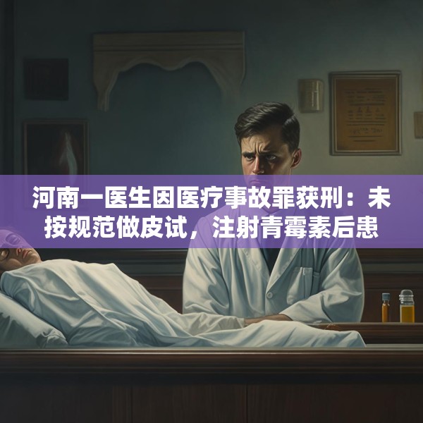 河南一医生因医疗事故罪获刑：未按规范做皮试，注射青霉素后患者死亡