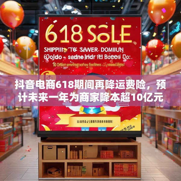 抖音电商618期间再降运费险，预计未来一年为商家降本超10亿元
