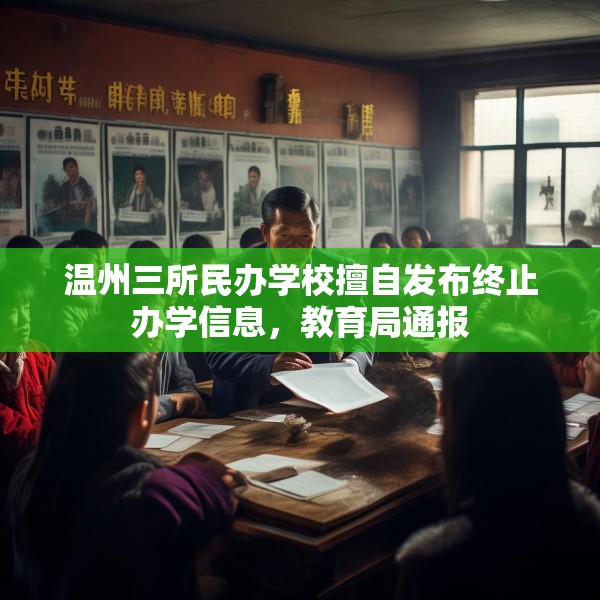 温州三所民办学校擅自发布终止办学信息，教育局通报
