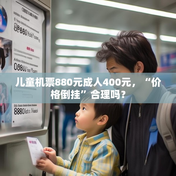 儿童机票880元成人400元，“价格倒挂”合理吗？
