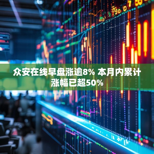 众安在线早盘涨逾8% 本月内累计涨幅已超50%