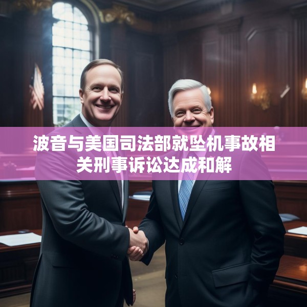 波音与美国司法部就坠机事故相关刑事诉讼达成和解