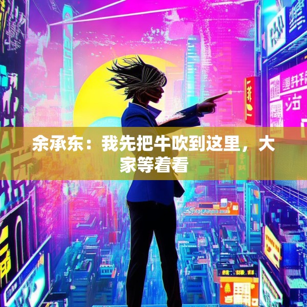 余承东：我先把牛吹到这里，大家等着看