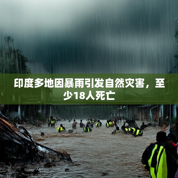 印度多地因暴雨引发自然灾害，至少18人死亡