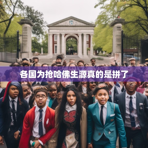 各国为抢哈佛生源真的是拼了