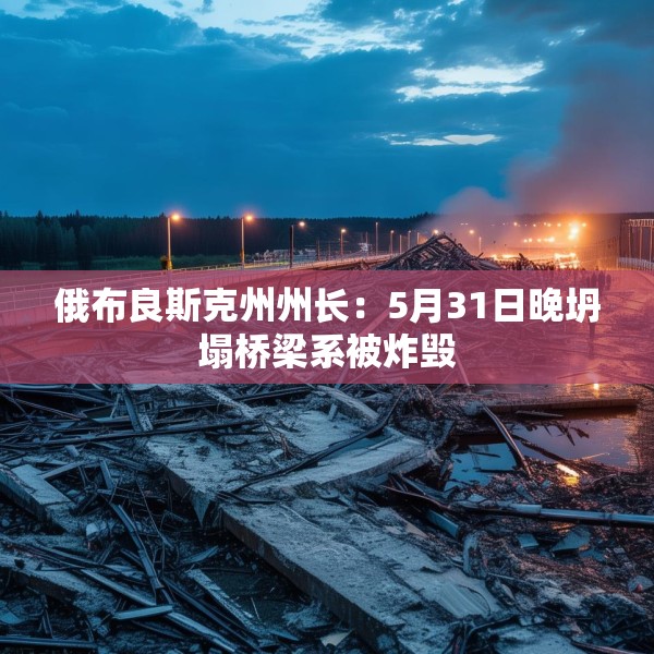俄布良斯克州州长：5月31日晚坍塌桥梁系被炸毁