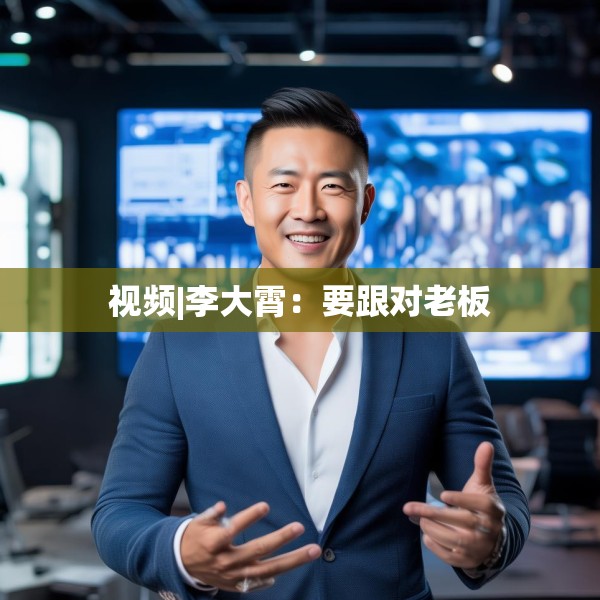 视频|李大霄：要跟对老板