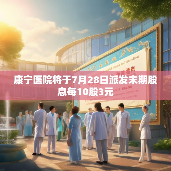 康宁医院将于7月28日派发末期股息每10股3元
