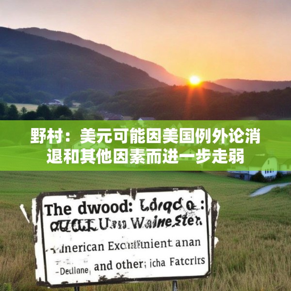 野村：美元可能因美国例外论消退和其他因素而进一步走弱