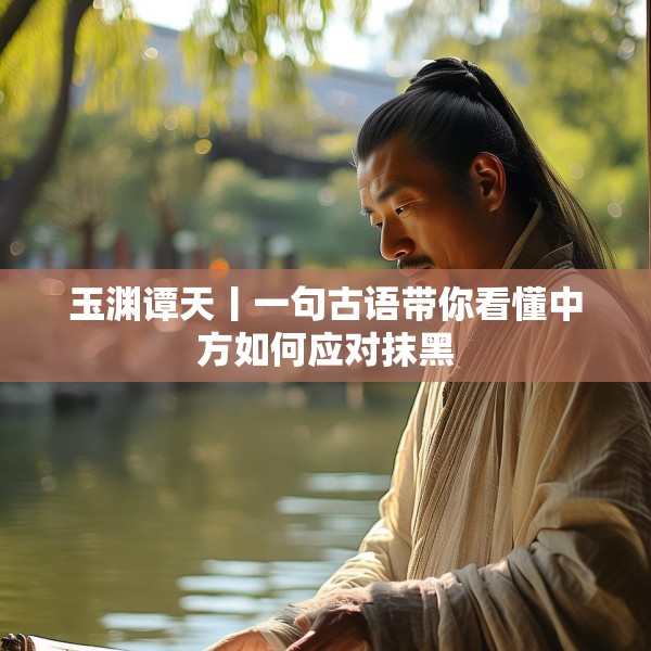 玉渊谭天丨一句古语带你看懂中方如何应对抹黑