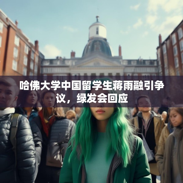 哈佛大学中国留学生蒋雨融引争议，绿发会回应