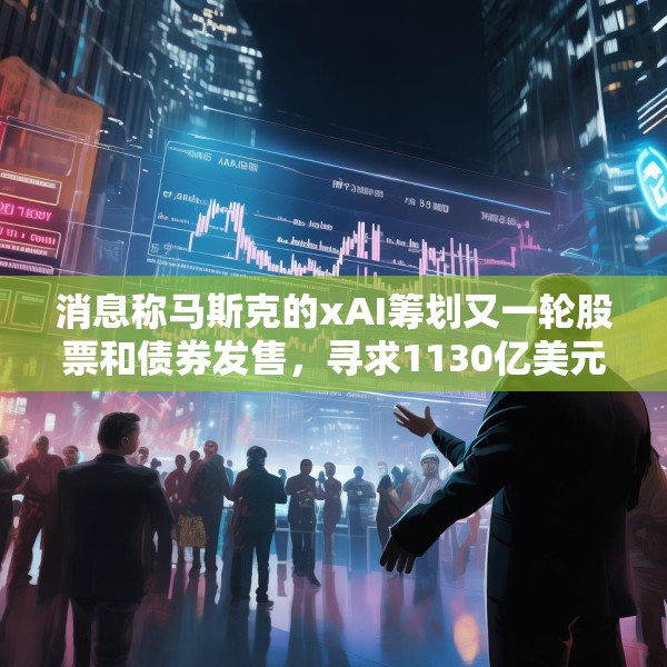 消息称马斯克的xAI筹划又一轮股票和债券发售，寻求1130亿美元估值
