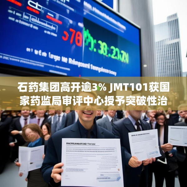 石药集团高开逾3% JMT101获国家药监局审评中心授予突破性治疗认定