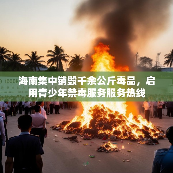 海南集中销毁千余公斤毒品，启用青少年禁毒服务服务热线
