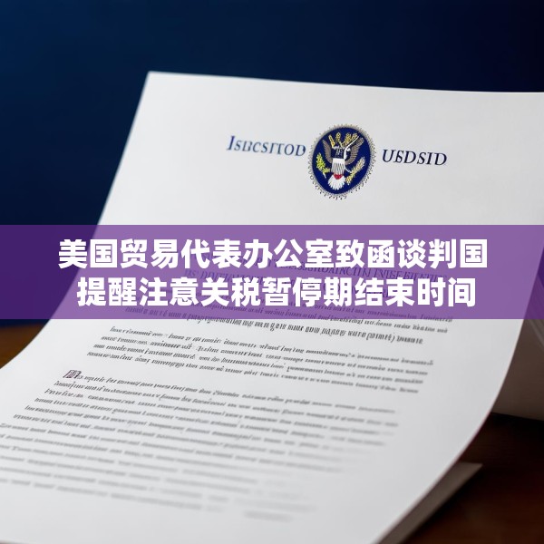 美国贸易代表办公室致函谈判国 提醒注意关税暂停期结束时间