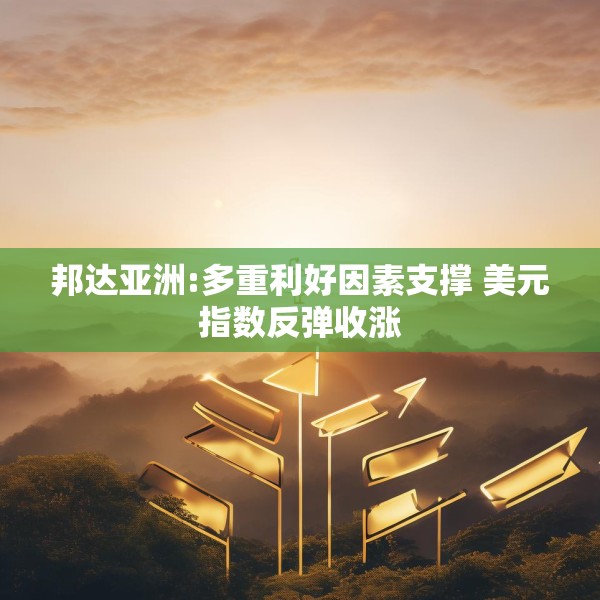 邦达亚洲:多重利好因素支撑 美元指数反弹收涨