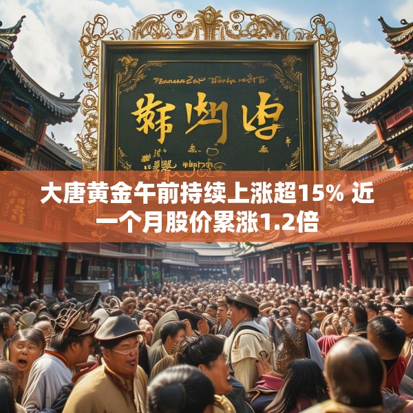 大唐黄金午前持续上涨超15% 近一个月股价累涨1.2倍