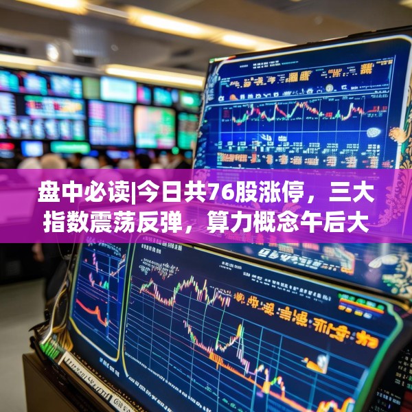 盘中必读|今日共76股涨停，三大指数震荡反弹，算力概念午后大涨