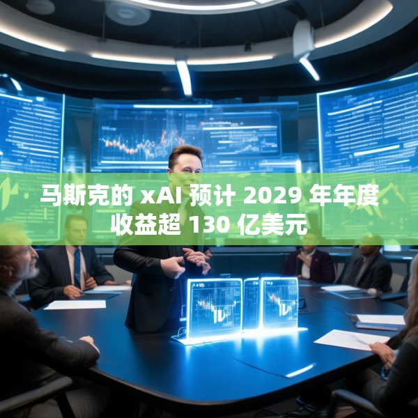 马斯克的 xAI 预计 2029 年年度收益超 130 亿美元