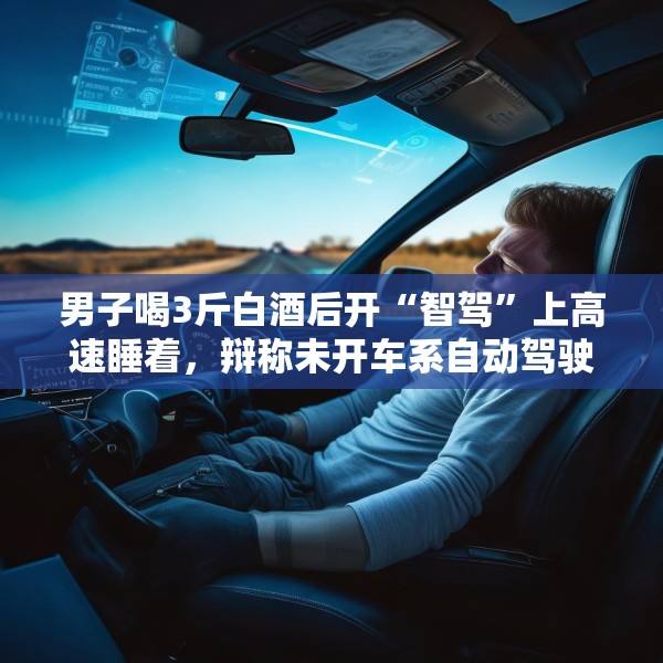 男子喝3斤白酒后开“智驾”上高速睡着，辩称未开车系自动驾驶