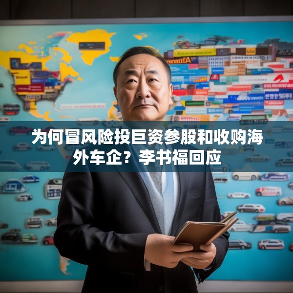 为何冒风险投巨资参股和收购海外车企？李书福回应