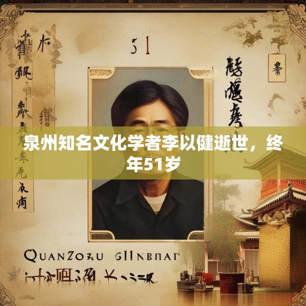 泉州知名文化学者李以健逝世，终年51岁