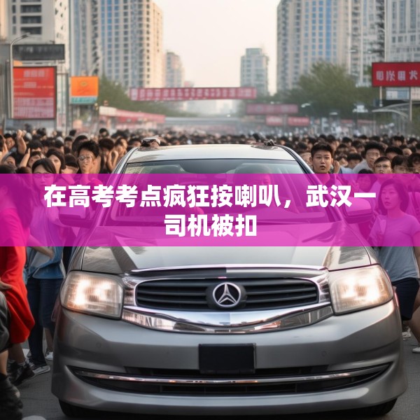 在高考考点疯狂按喇叭，武汉一司机被扣