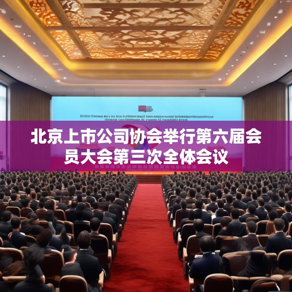 北京上市公司协会举行第六届会员大会第三次全体会议