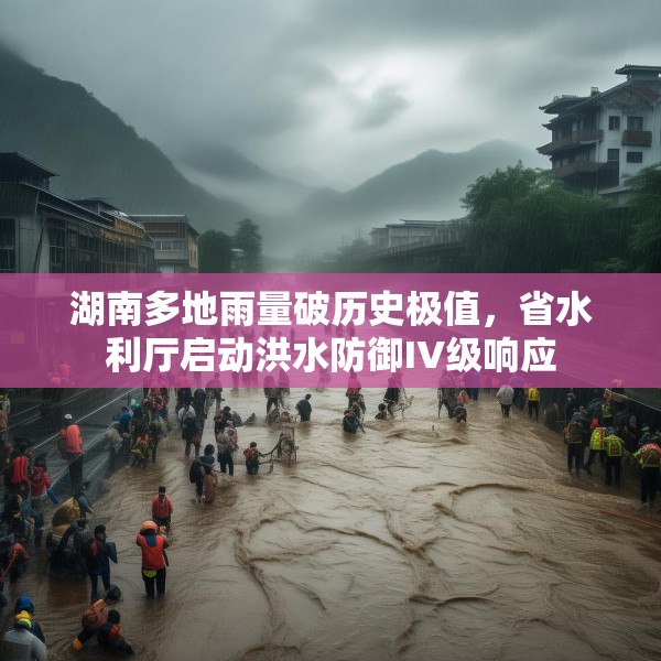 湖南多地雨量破历史极值，省水利厅启动洪水防御IV级响应