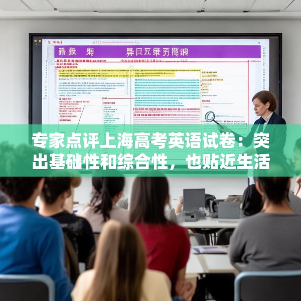 专家点评上海高考英语试卷：突出基础性和综合性，也贴近生活实际