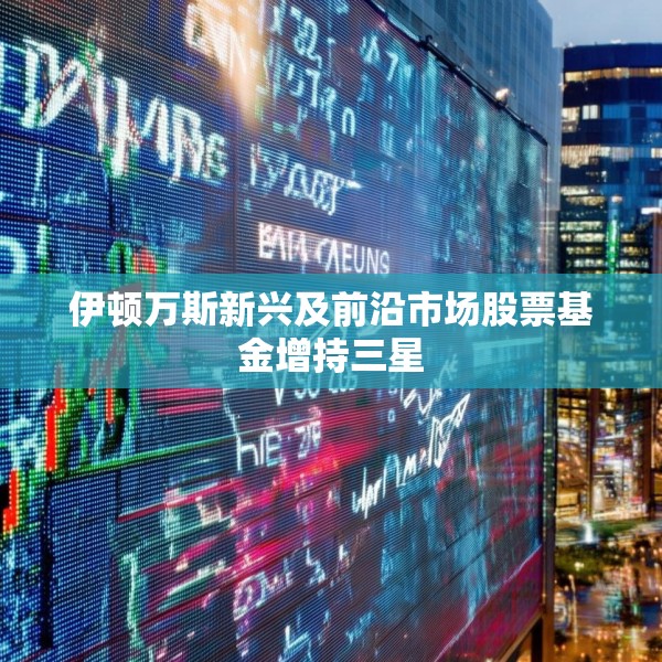 伊顿万斯新兴及前沿市场股票基金增持三星