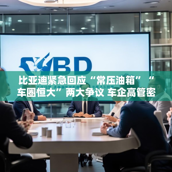 比亚迪紧急回应“常压油箱”“车圈恒大”两大争议 车企高管密集发声：反对 “内卷式”竞争