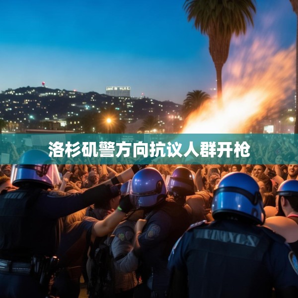 洛杉矶警方向抗议人群开枪