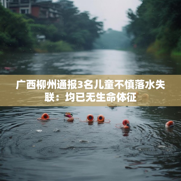 广西柳州通报3名儿童不慎落水失联：均已无生命体征