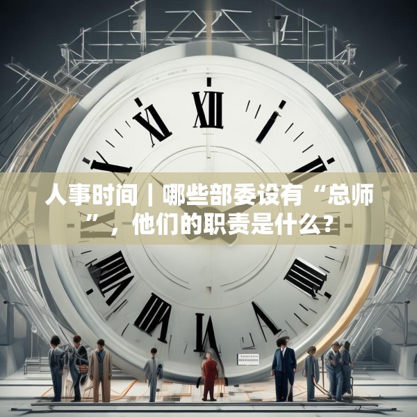 人事时间｜哪些部委设有“总师”，他们的职责是什么？