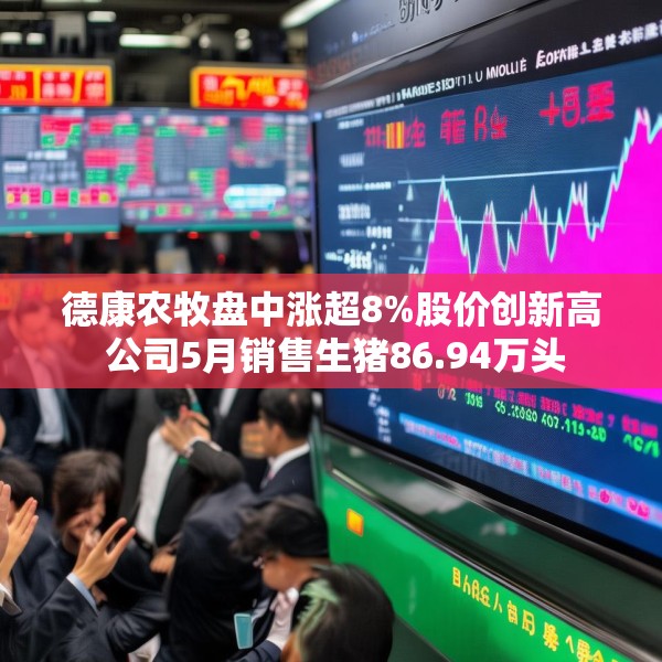 德康农牧盘中涨超8%股价创新高 公司5月销售生猪86.94万头