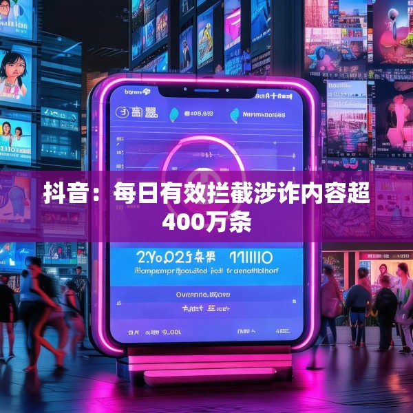 抖音：每日有效拦截涉诈内容超400万条