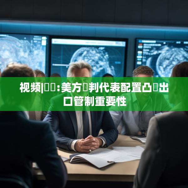视频|萬喆:美方談判代表配置凸顯出口管制重要性