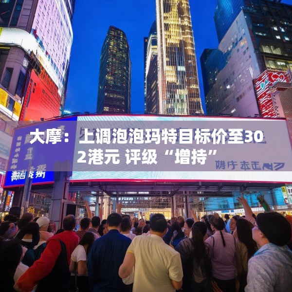大摩：上调泡泡玛特目标价至302港元 评级“增持”