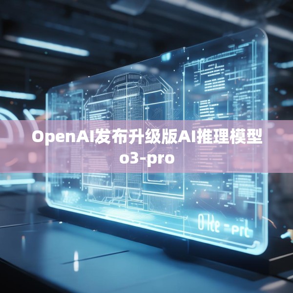 OpenAI发布升级版AI推理模型o3-pro