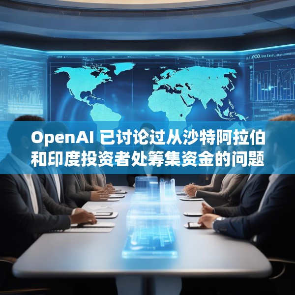 OpenAI 已讨论过从沙特阿拉伯和印度投资者处筹集资金的问题