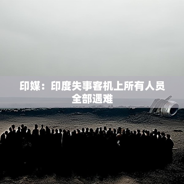 印媒：印度失事客机上所有人员全部遇难
