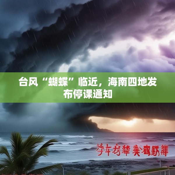 台风“蝴蝶”临近，海南四地发布停课通知